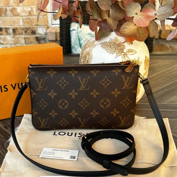 Monogram Giant Double Zip Pochette #3 - Picture 15 of 16